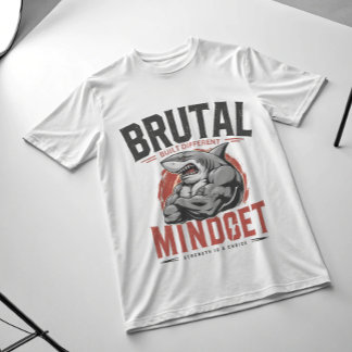 Brutal Mindset Shark Gym T-Shirt | Savage Alpha