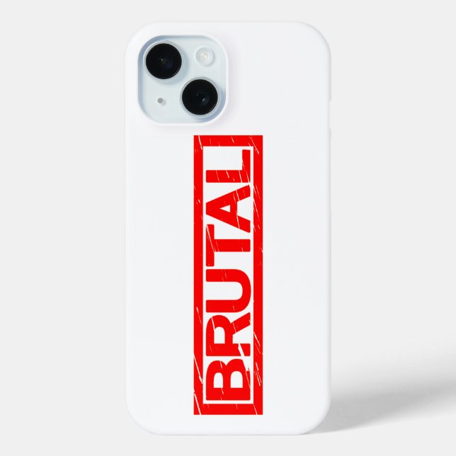 Brutal Stamp Case-Mate iPhone Case (Back)