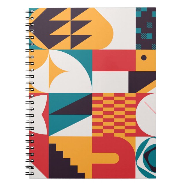 Brutalism art inspired abstract pattern made with  notebook (Front)