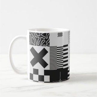 Brutalism Art: Vintage Geometric Patterns Coffee Mug