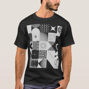 Brutalism Art: Vintage Geometric Patterns T-Shirt