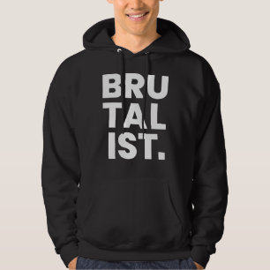 Brutalist bold text design hoodie