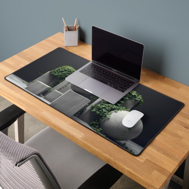 Brutalist Botany Industrial Minimalist Desk Mat (Office 2)
