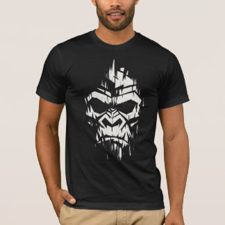 Brutalist Geometric Skull Graphic - Gorilla T-Shirt