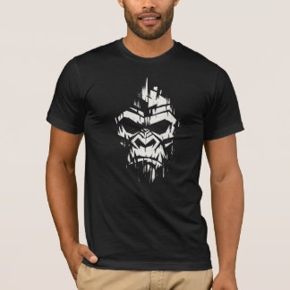 Brutalist Geometric Skull Graphic - Gorilla T-Shirt