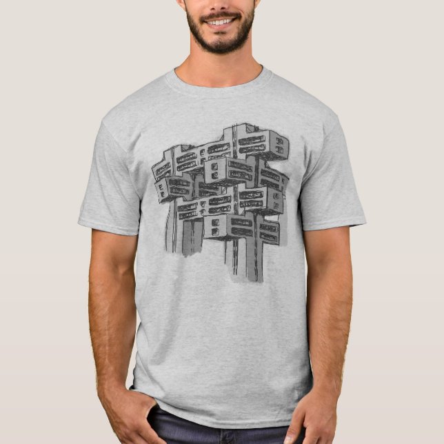 Brutalist Modernist Architecture T-Shirt (Front)