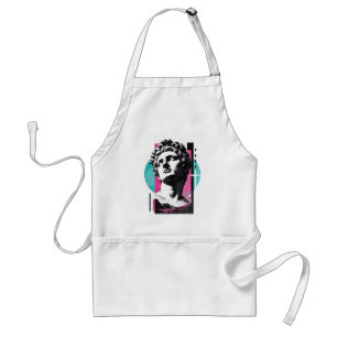 Brutalist Retro Jesus Greek Statue Colossians 2:3 Standard Apron