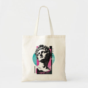 Brutalist Retro Jesus Greek Statue Colossians 2:3 Tote Bag