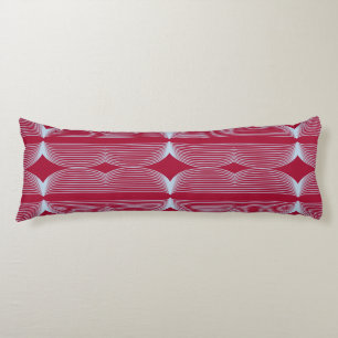 Brutalist Waves: Arabian Red & Beau Blue Body Cushion