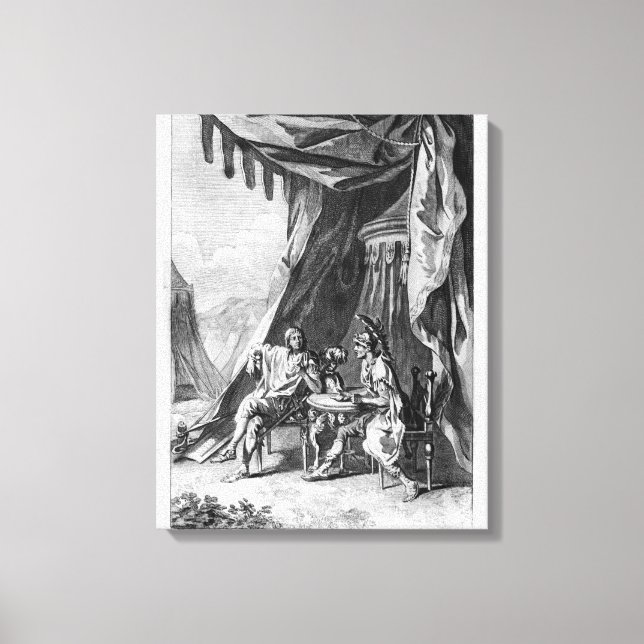 Brutus and Cassius in Brutus's Tent Canvas Print (Front)