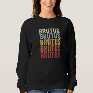 Brutus New York Brutus NY Retro Vintage Text Sweatshirt