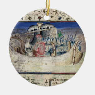 Brutus the Trojan Sets Sail for Britain, from 'The Ceramic Tree Decoration