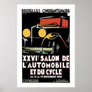 Bruxelles 25th Salon du l'Automobile Poster