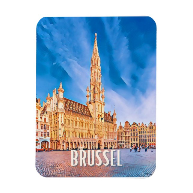 Bruxelles Belgique Photo Vintage  Magnet (Vertical)