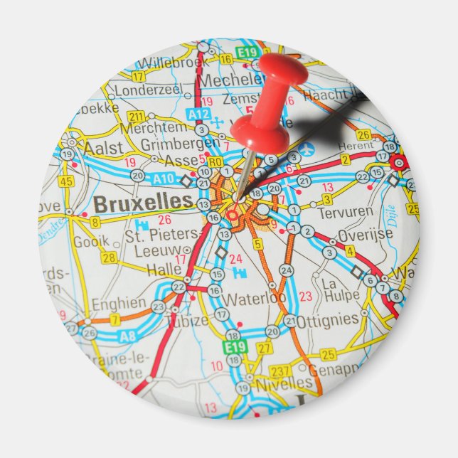 Bruxelles, Brussel, Brussels  in Belgium Magnet (Front)