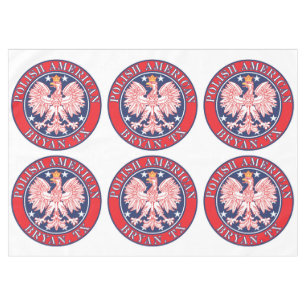 Bryan Texas Polish American Eagle Tablecloth