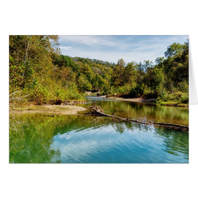 Bryant Creek Autumn Greeting Card (Front Horizontal)