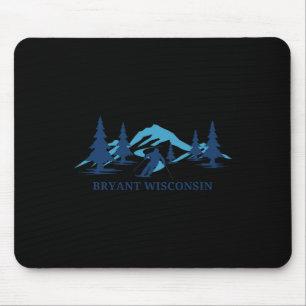 Bryant Wisconsin Ski Resort Skiing Skier Mouse Mat