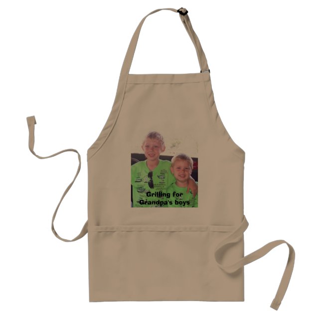 bryce and broc dells, Grilling for Grandpa's boys Standard Apron (Front)