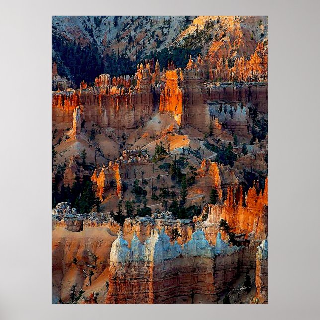 Bryce Canyon at Sunrise Poster (Front)