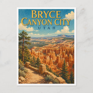 Bryce Canyon City Utah Bryce Amphitheatre GeoSaga Postcard