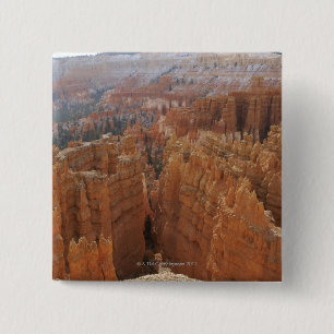 Bryce Canyon hoodoos and Thor's hammer 15 Cm Square Badge