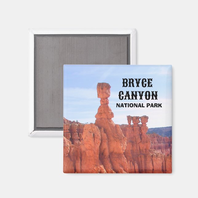 Bryce Canyon Hoodoos Thor's Hammer, Three Wise Men Magnet (Front/Back)