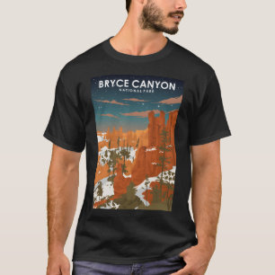 Bryce Canyon National Park at Night Vintage Minima T-Shirt