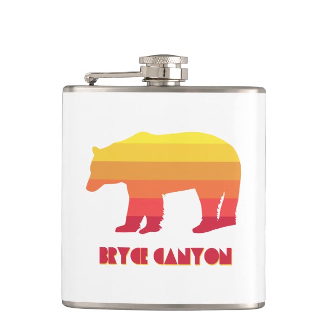Bryce Canyon National Park Bear Hip Flask (Front)