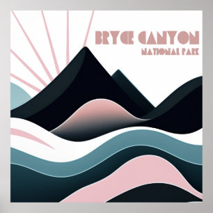 Bryce Canyon National Park Coloured Hills Poster