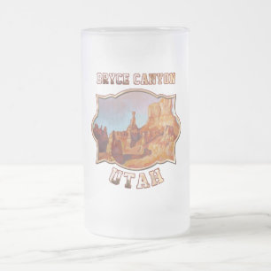 Bryce Canyon National Park Frosted Glass Beer Mug