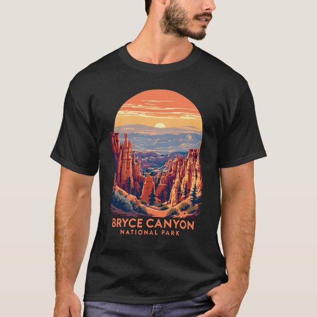 Bryce Canyon National Park - Hoodoos at Sunrise T-Shirt (Front)
