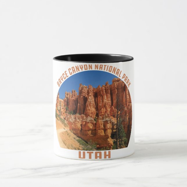 Bryce Canyon National Park hoodoos utah vintage Mug (Center)