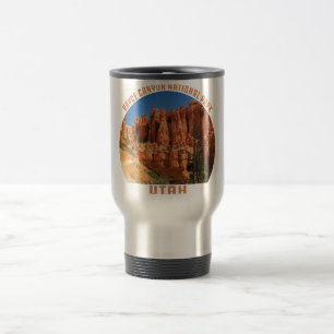 Bryce Canyon National Park hoodoos utah vintage Travel Mug