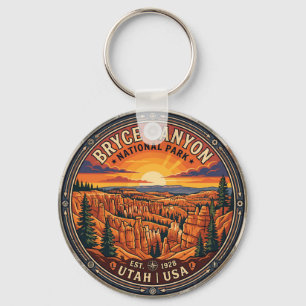 Bryce Canyon National Park Key Ring Utah Hoodoo