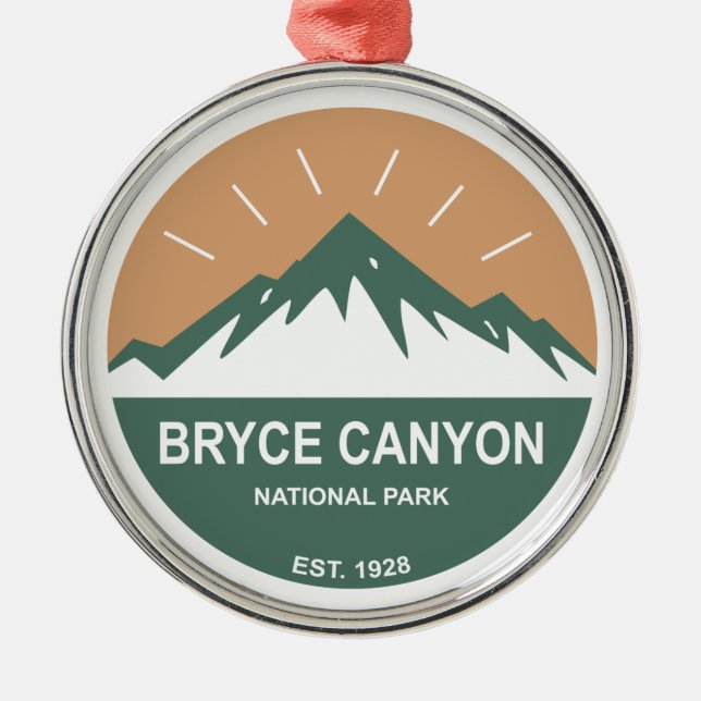 Bryce Canyon National Park Metal Tree Decoration (Front)
