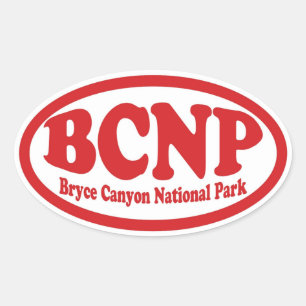 Bryce Canyon National Park red oval sticker