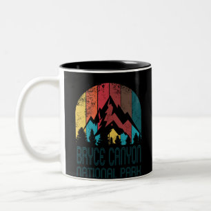 Bryce Canyon National Park Retro Distressed Gift Two-Tone Coffee Mug