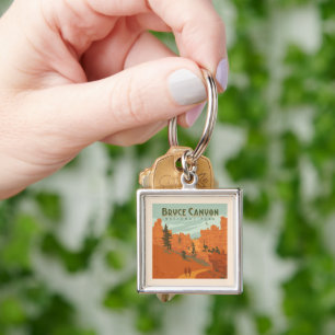 Bryce Canyon National Park Rock Formations Key Ring