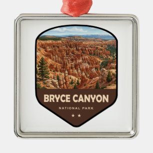 Bryce Canyon National Park Shield Metal Tree Decoration
