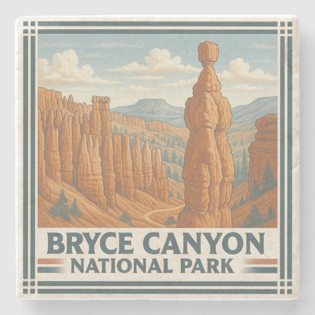 Bryce Canyon National Park Stone Coaster (Front)