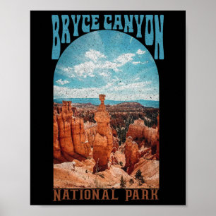Bryce Canyon National Park Trail Explore Utah Camp Poster