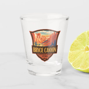 Bryce Canyon National Park Travel Art Vintage Shot Glass