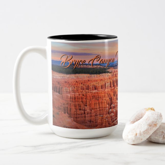 Bryce Canyon National Park Two-Tone Coffee Mug (With Donut)
