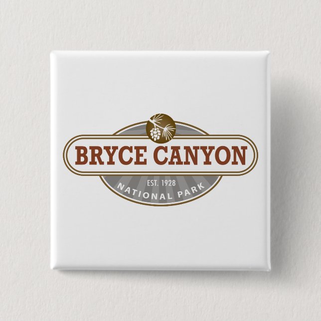 Bryce Canyon National Park Utah 15 Cm Square Badge (Front)