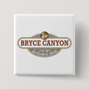 Bryce Canyon National Park Utah 15 Cm Square Badge