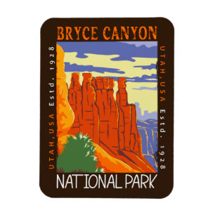Bryce Canyon National Park Utah Distressed Magnet