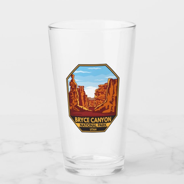  Bryce Canyon National Park Utah Emblem Glass (Front)