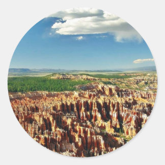 Bryce Canyon National Park Utah Hoodoos Classic Round Sticker