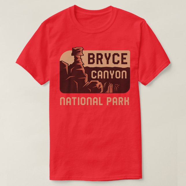 Bryce Canyon National Park Utah Retro Graphic  T-Shirt (Design Front)
